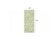 8' Tropical Light Green Ivory Palms Indoor Outdoor Runner Rug