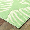 7' x 10' Tropical Light Green Ivory Palms Indoor Outdoor Rug