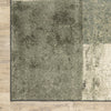 3' x 6' Brown and Gray Abstract Marble Squares Indoor Area Rug