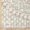 3' x 6' Ivory Grey Distresed Oversize Medallion Indoor Area Rug