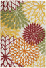 6’ x 9’ Red Warm Harvest Indoor Outdoor Area Rug