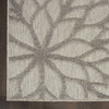 4’ x 6’ Silver and Gray Indoor Outdoor Area Rug