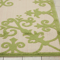 5’ x 8’ Green Medallion Indoor Outdoor Area Rug