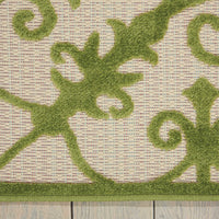 5’ x 8’ Green Medallion Indoor Outdoor Area Rug