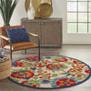 5’ Round Mediterra Indoor Outdoor Area Rug