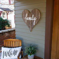 24" Rustic Rustic Weathered Gray Wooden Heart