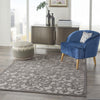 5’ x 8’ Gray and Charcoal Indoor Outdoor Area Rug