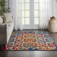 4’ x 6’ Rainbow Colored Indoor Outdoor Area Rug