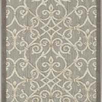 3’ x 4’ Natural and Gray Indoor Outdoor Area Rug