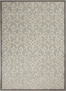 4’ x 6’ Natural and Gray Indoor Outdoor Area Rug