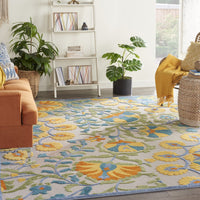 8’ x 11' Multi Medallion Indoor Outdoor Area Rug