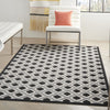 4’ x 6’ Black White Gray Indoor Outdoor Area Rug