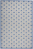 5’ x 8’ Blue and Gray Indoor Outdoor Area Rug