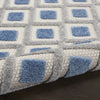 7’ x 10’ Blue and Gray Indoor Outdoor Area Rug