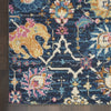 2’ x 3’ Navy Blue Floral Buds Scatter Rug