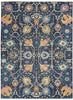 4’ x 6’ Navy Blue Floral Buds Area Rug