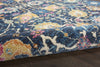 4’ x 6’ Navy Blue Floral Buds Area Rug