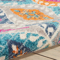 5’ x 7’ Multicolor Ogee Pattern Area Rug