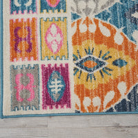 8’ x 10’ Multicolor Ogee Pattern Area Rug