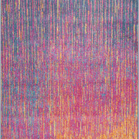 5’ x 7’ Rainbow Abstract Striations Area Rug