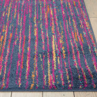 5’ x 7’ Rainbow Abstract Striations Area Rug