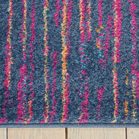 5’ x 7’ Rainbow Abstract Striations Area Rug