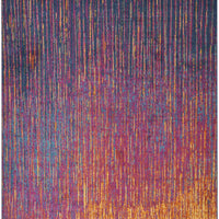 8’ x 10’ Rainbow Abstract Striations Area Rug