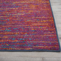 8’ x 10’ Rainbow Abstract Striations Area Rug