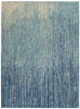 4’ x 6’ Navy and Light Blue Abstract Area Rug