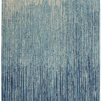 4’ x 6’ Navy and Light Blue Abstract Area Rug