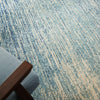 4’ x 6’ Navy and Light Blue Abstract Area Rug