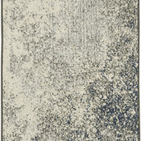 2’ x 6’ Charcoal and Ivory Abstract Runner Rug