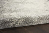 2’ x 8’ Charcoal and Ivory Abstract Runner Rug