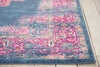 5’ x 7’ Blue and Pink Medallion Area Rug