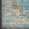 8’x10’ Light Blue Distressed Medallion Area Rug