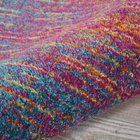 2’ x 6’ Rainbow Abstract Striations Runner Rug