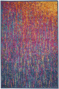 2’ x 3’ Rainbow Abstract Striations Scatter Rug