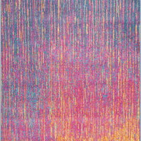 4’ x 6’ Rainbow Abstract Striations Area Rug