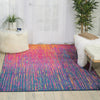 4’ x 6’ Rainbow Abstract Striations Area Rug