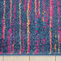 4’ x 6’ Rainbow Abstract Striations Area Rug