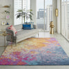 8’ x 10’ Abstract Brights Sunburst Area Rug