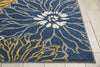 5’ x 7’ Blue Tropical Flower Area Rug