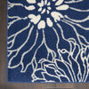 5’ x 7’ Navy and Ivory Floral Area Rug
