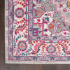 5’ x 7’ Light Gray and Pink Medallion Area Rug