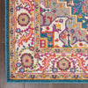 5’ x 7’ Teal and Pink Medallion Area Rug