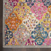 4’ x 6’ Muted Brights Floral Diamond Area Rug