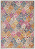 8’ x 10’ Muted Brights Floral Diamond Area Rug