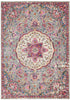 4’ x 6’ Gray and Pink Medallion Area Rug