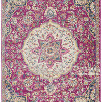 5’ x 7’ Pink and Ivory Medallion Area Rug