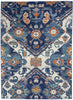 4’ x 6’ Blue and Ivory Persian Patterns Area Rug